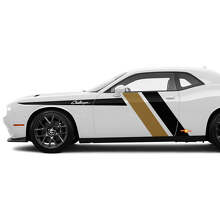 Two colours Side Stripes Accent Decals Stickers For Dodge Challenger
 2
