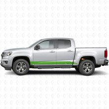Layered Lightning Door & Rocker Panel Vinyl Stripes for Chevrolet Colorado 2nd Gen 2015-2022_6