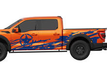 Universal Military Star Side Splash Truck decal graphics
 2