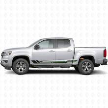 Parallel Accent Door & Rocker Panel Vinyl Stripes for Chevrolet Colorado 2nd Gen 2015-2022_4