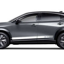 Sides Racing Logo Accent Stripes Graphics Decal Kit for Nissan ARIYA 2