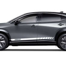 Sides Racing Logo Accent Stripes Graphics Decal Kit 3 for Nissan ARIYA 2