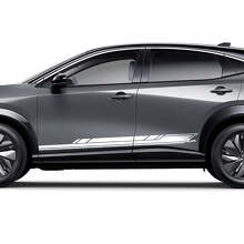 Sides Racing Stripes Graphics Decal Kit for Nissan ARIYA
 2