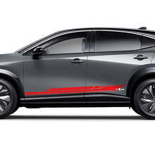 Sides Racing Stripes Graphics Decal Kit for Nissan ARIYA
 3