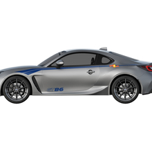 Pair of Racing Accent Stripes Vinyl Decal Stickers for Toyota TRD GT86
 2