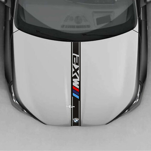M Performance Hood Stripe Vinyl Decal for BMW X2 U10