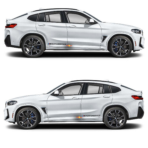 2x M Performance vinyl decal sticker for BMW X4M
