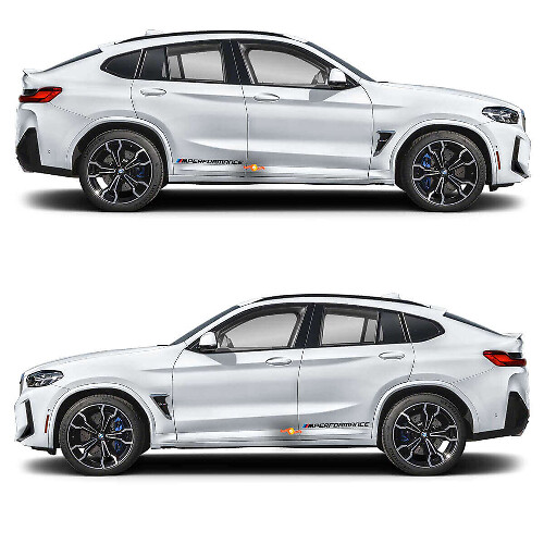 2x M Performance vinyl decal sticker for BMW X4M
