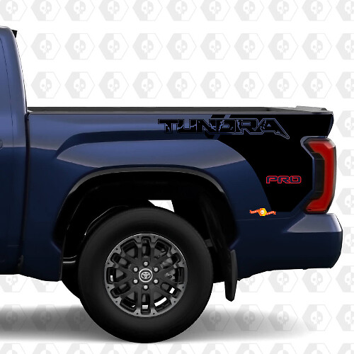 Tundra Lettering Bed Side Decal Sticker for Toyota Tundra TRD