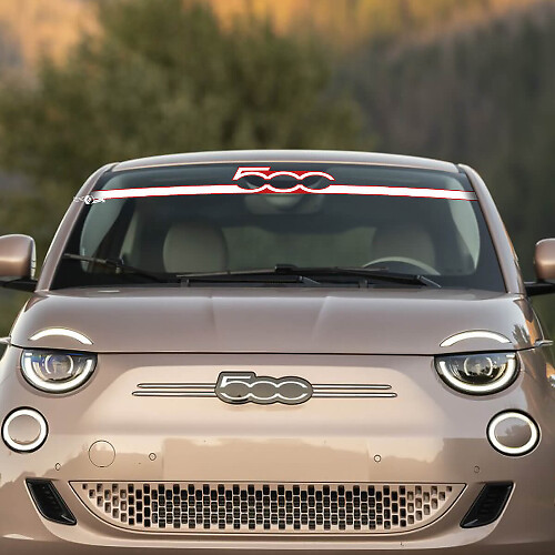 Front 500 Windscreen Decal Graphics for Fiat 500
