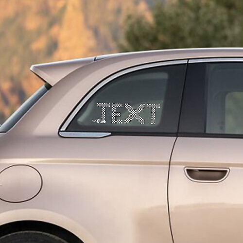 Checkered flag Custom Text Decal Sticker Side Graphics for Fiat 500