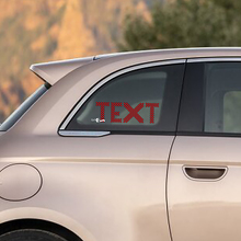 Checkered flag Custom Text Decal Sticker Side Graphics for Fiat 500 2