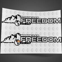 Custom Text and Coordinates Mountain Jeep Wrangler Hood Decal Rubicon Sahara JL JK CJ TJ YJ
 2