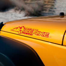 Mountain Style Custom Text Hood Vinyl Decal Kit for Jeep Wrangler_4