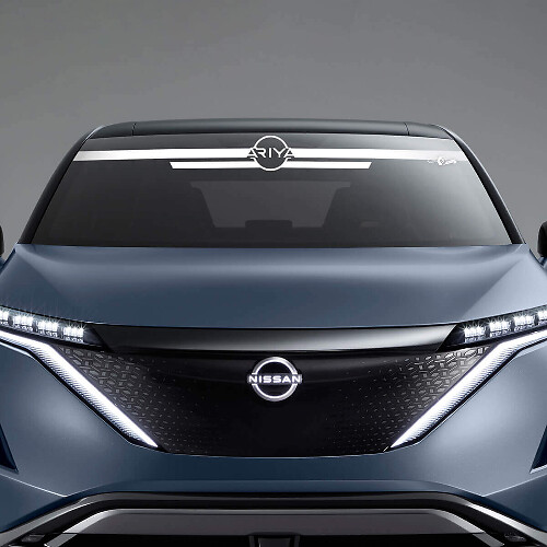 Adesivo decorativo a strisce logo ARIYA per parabrezza Nissan ARIYA