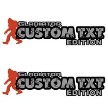 Custom Text and Logo Gladiator Edition Hood Decals for Jeep Gladiator hoods
 2