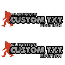Custom Text and Logo Gladiator Edition Hood Decals for Jeep Gladiator hoods
 2