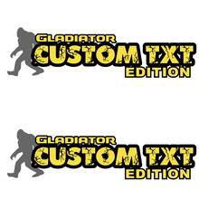Custom Text and Logo Gladiator Edition Hood Decals for Jeep Gladiator hoods
 3