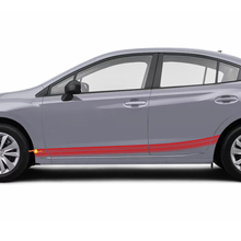 Pair Rocker Panel Side Skirt Vinyl Body Car Stripe Racing Vinyl Decal Sticker suitable for Subaru Impreza
 3