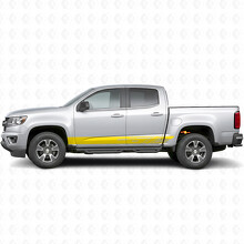 Diagonal Slot Door & Rocker Panel Vinyl Stripes for Chevrolet Colorado 2nd Gen 2015-2022_3