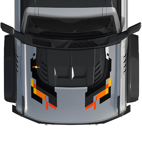 Hood Vinyl Decal Sticker Graphics Kit suitable for Ford Bronco Raptor Style
