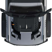 Kit de vinyle autocollant graphique abstrait de capot pour Musclecar horse power truck 2