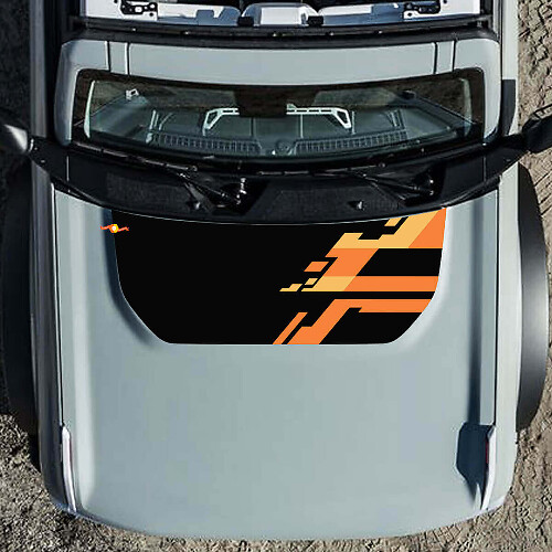 Hood Abstract Graphics Kit Vinyl Decal Sticker 2 for Ford Bronco Raptor