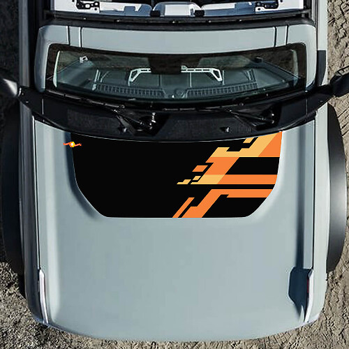 Hood Vinyl Decal Sticker Graphics Kit suitable for Ford Bronco Raptor
