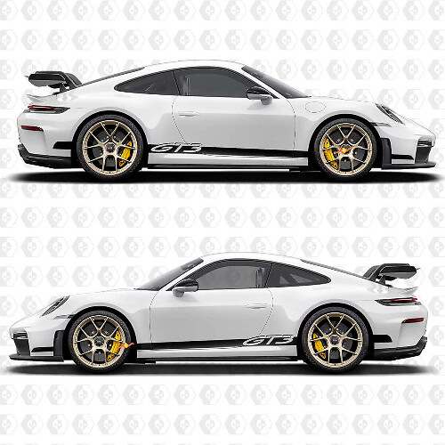 GT3 Stripes Side Decals Kit for Porsche 991 gt3
