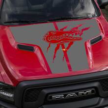 Dodge Ram Gators Rebel Hood Logo Truck Vinyl Decal Graphic Pick Up Pickup
 3