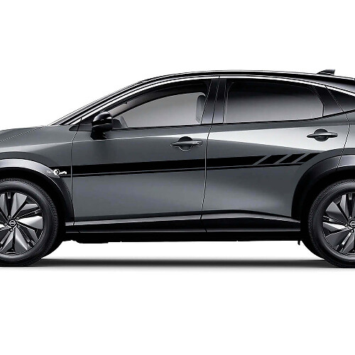 Sides Universal Stripes Racing Graphics Decal Kit for Nissan ARIYA
