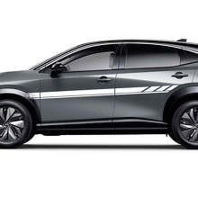 Sides Universal Stripes Racing Graphics Decal Kit for Nissan ARIYA
 2