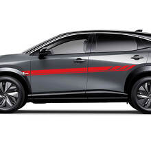 Sides Universal Stripes Racing Graphics Decal Kit for Nissan ARIYA
 3