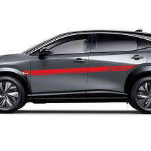 Sides Universal Stripes Racing Graphics Decal Kit for Nissan ARIYA
 3