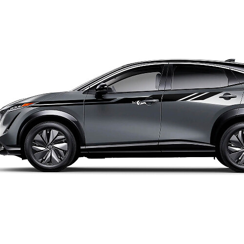 Sides Universal Accent Stripes Racing Graphics Decal Kit for Nissan ARIYA
