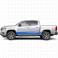 Staggered Slot Door & Rocker Panel Vinyl Stripes for Chevrolet Colorado 2nd Gen 2015-2022_5