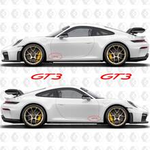 GT3 Decal Sticker Emblem for Rear and sides of Porsche 911 GT3
 3