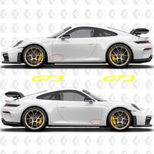 GT3 Decal Sticker Emblem for Rear and sides of Porsche 911 GT3
 5