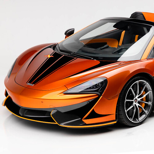 McLaren 570S Hood Stripe Graphics Vinyl Decal Sticker
 1