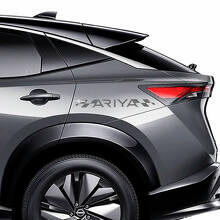 Sides Checkered Stripes Racing Graphics Decal Kit for Nissan ARIYA
 2