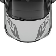 Hood Dual Tribal Stripe Racing Graphics Decal for Nissan ARIYA
 2