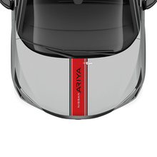Hood Dual Stripe Racing Graphics Decal for Nissan ARIYA
 2