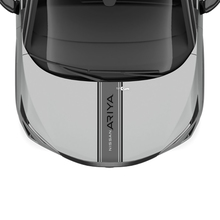 Hood Dual Stripe Racing Graphics Decal for Nissan ARIYA
 3