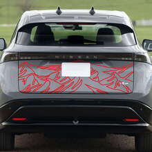 Rear Mountains Racing Graphics Decal for Nissan ARIYA 2
 3