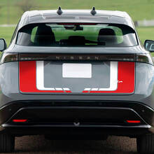 Rear Dual colour Boot Racing Graphics Decal for Nissan ARIYA
 3