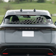 Rear Window Checkered Flag Racing Graphics Decal for Nissan ARIYA
 2