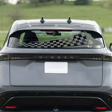 Rear Window Checkered Flag Racing Graphics Decal for Nissan ARIYA
 2