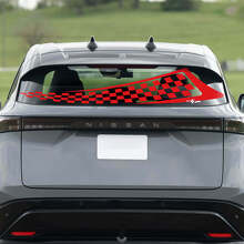 Rear Window Checkered Flag Racing Graphics Decal for Nissan ARIYA
 3