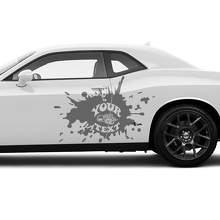 Super Bee Doors Vinyl Decals Kit for Dodge Challenger_2