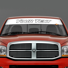 Custom Lettering Windshield Banner Vinyl Decal for Dodge RAM_2